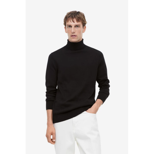Slim Fit Fine-knit Turtleneck Sweater