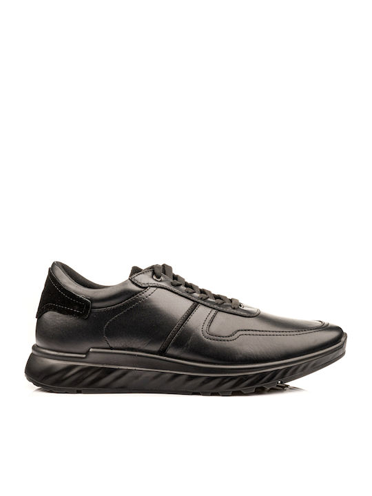 Boxer Δερμάτινα Ανδρικά Casual Παπούτσια Μαύρα – 19342-10-011