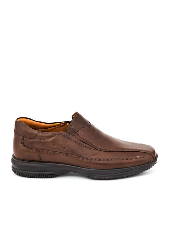 Boxer Δερμάτινα Ανδρικά Casual Παπούτσια Καφέ – 12146-15-014