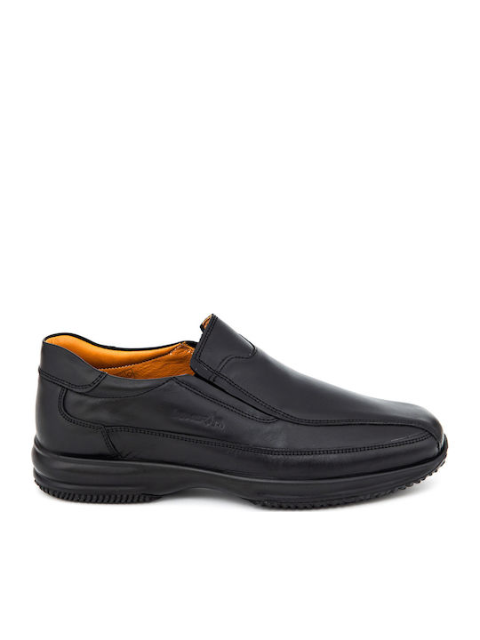 Boxer Δερμάτινα Ανδρικά Casual Παπούτσια Μαύρα – 12146-15-011