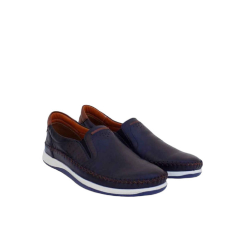 Boxer Δερμάτινα Ανδρικά Casual Παπούτσια Ανατομικά Μπλε – 24000-15-016