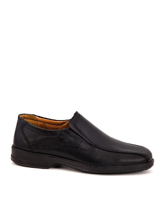 Boxer Δερμάτινα Ανδρικά Casual Παπούτσια Μαύρα – 10131-15-011