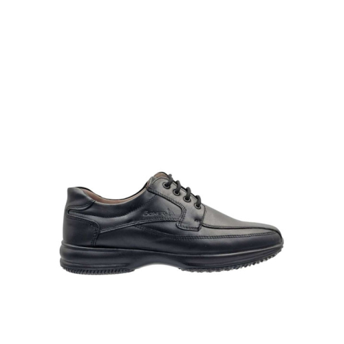 Boxer Δερμάτινα Ανδρικά Casual Παπούτσια Μαύρα – 12155-15-011