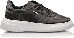 Boxer Δερμάτινα Ανδρικά Casual Παπούτσια Μαύρα – 19454-10-321